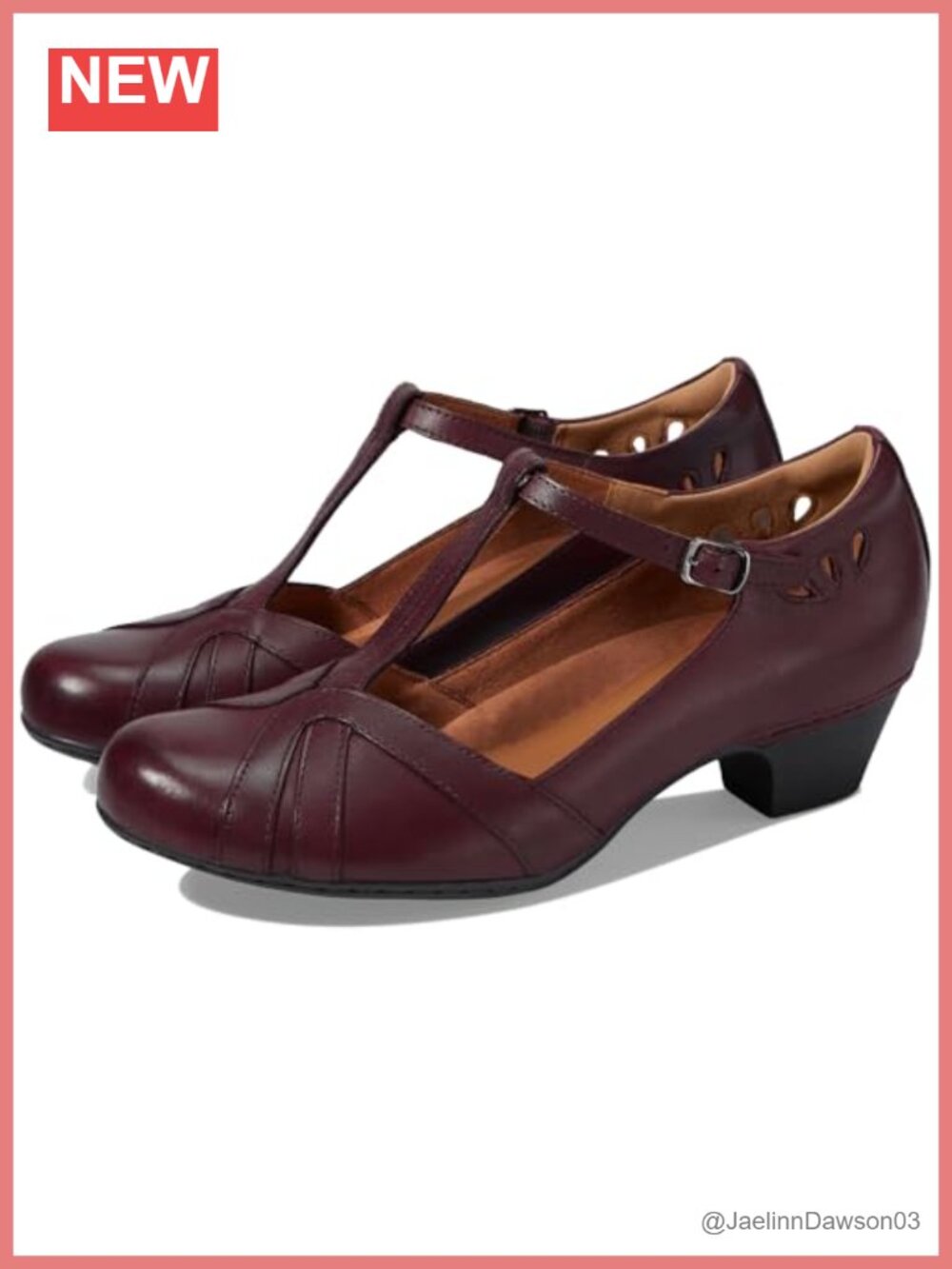 Vintage Low Heel Mary Jane Oxford Shoes Chunky Block Heels T-Strap Pumps Office